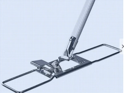 Ha-Ra Bodenexpress  aus Edelstahl 42cm mit ERA Stiel + Bodenfaser Bambus Neuware - Bild 1 von 2