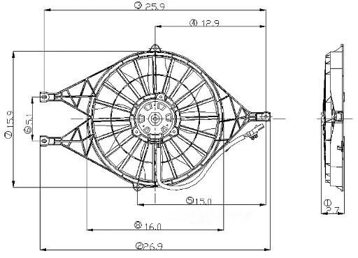 Radiator Fan Assy   Global Parts Distributors   2811546 - Image 1 of 1