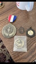 Military Medal lot Estate Find Olympic? Used/new
