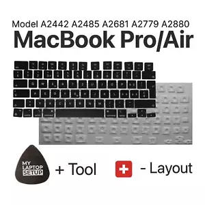 Botón de repuesto para MacBook Pro/Air 14 16 2021-2024 A2442 A2485 A2681 A2779 A2780 CH - Imagen 1 de 11