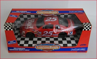 1995 KEN SCHRADER BUSWEISER MONTE CARLO 1/18 ERTL NIB AMERICAN MUSCLE NASCAR NEW - Image 1 of 4