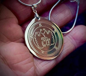 STERLING SILVER SIGIL OF SEERE - occult spells rituals talisman sigil pendant - Bild 1 von 3