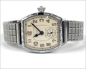 1920's Elgin Tonneau Art Deco 15 Jewel Watch - Working - Super Nice One - - Picture 1 of 5