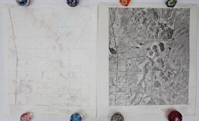 Union Hills Phoenix Arizona 1971 Aerial & 1973 Topo Original Vintage USGS Map - Image 1 of 4