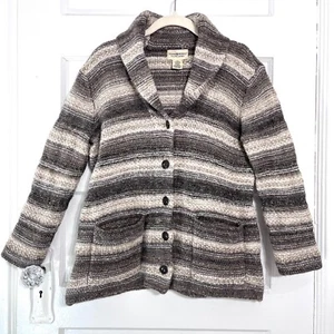 Denim Supply Ralph Lauren Cardigan Women L Grey Alpaca Blend Southwestern Boho - Picture 1 of 12