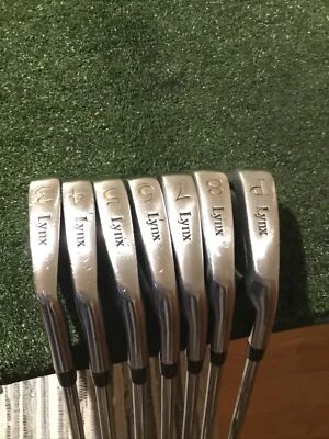 Lynx Parallax Tour Carbon Steel Irons Set 3-PW (No 9) Stiff Steel Shafts - Image 1 of 4