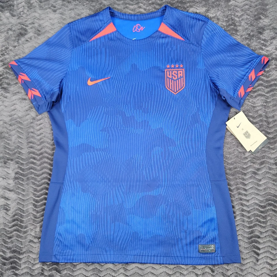 2023 Nike USA USWNT Away Soccer Jersey Alex Morgan Women L World Cup