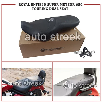 Genuine Royal Enfield Super Meteor 650 DELUXE TOURING DUAL SEAT, BLACK - Image 1 of 4