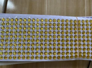3/4/5/6/7/8 mm Tutto giallo 3D esca da pesca olografica legatura occhi mosca, maschere, artigianato - Foto 1 di 3
