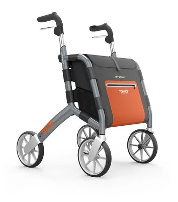 TRUSTCARE Trust Care Rollator Let's Shop mit Einkaufstasche leicht faltbar Leichtgewicht