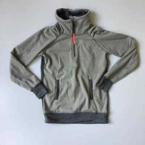 Ivivva Lululemen Pullover Teen 14 Large 1/4 Zip Gray Lined Cozy Cabin Core - Picture 1 of 11