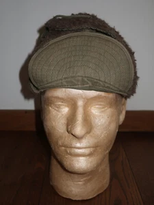Original US Army M-51 Field Cap Winter Cap Korean War Era Talla: 7 - Imagen 1 de 11