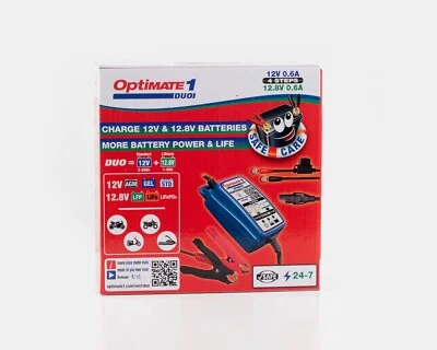 Chargeur de Batterie Moto Quad 12V - TECMATE Optimate 1 Duo TM402-D - Neuf - Photo 1/4