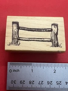 E9, Hausiererpaket Stampworks Gummistempel, rustikaler Holzzaun NEU Vintage - Bild 1 von 3