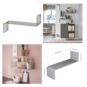 IKEA SVENSHULT Wall Metal Shelf, gray-green, 23 5, Wall Shelf Shelving Organizer - Picture 1 of 5