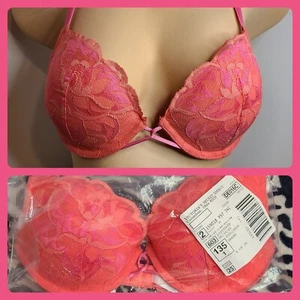 NWT Vtg Victoria's Secret Sexy Camo Lace Plunge Push-up Bra Size 34C - Picture 1 of 12