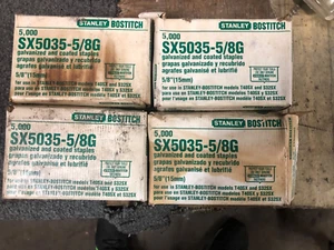 Stanley SX5035-5/8G verzinkte Konstruktion Heftklammer, 18 Stärke, 5/8", Box mit 5.000 - Bild 1 von 1