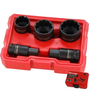 Neilsen Hub Impact Socket & Bit For Vag Vehicles 12 Point Set 1/2" Drive - Picture 1 of 3