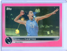 2023 Topps Athletes Unlimited SHEILLA CASTRO #82 MOTHER'S DAY HOT PINK FOIL /50