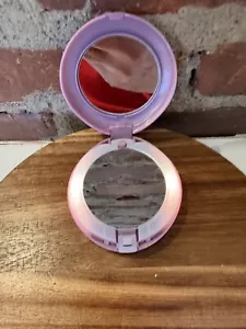 Vintage Pink Magnifying Mirror Travel Makeup with Light Built In Stand Battery - Picture 1 of 6