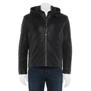 Herren Apt. 9® 4 Taschen abnehmbare Latzjacke mit Kapuze $ 200 B4HP - Bild 1 von 2