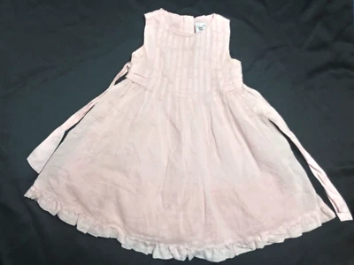 Vestido Baby Gap Niño Niña 2Y/2T Bebé- Rosa Ajuste y Acampanado Algodón Forrado Volantes Foto 1 de 4