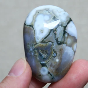 B5643-50g Amazing Natural Orbicular Ocean Jasper Agate Crystal Reiki Stone - Picture 1 of 9