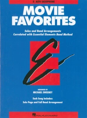 Movie Favorites Eb Alto Saxophone Solo and Band 1996 Sweeney Essential Elements - Image 1 of 4