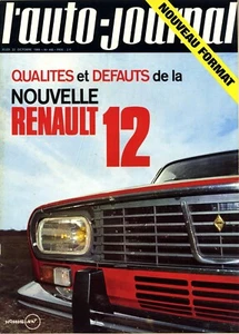 L'AUTO JOURNAL Nr. 490 23.10.1969 RENAULT 12 DE TOMASO MANGUSTA GP USA - Bild 1 von 1
