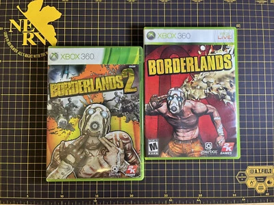 Lot 2 Borderlands 1 (US) & 2 (Asia English) Microsoft Xbox 360 W/Manual CIB - Image 1 of 4