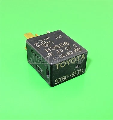91-Toyota Lexus (95-10) Multi-Use 4-Pin Black Relay 90080-87013 Bosch 0332017307 - Image 1 of 4