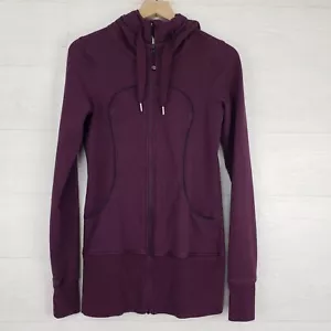 Lululemon Felpa Donna Scuba con Cappuccio Plum Donna Taglia 6 Full Zip - Foto 1 di 13