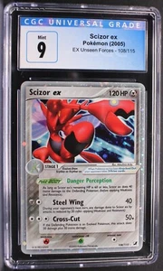Pokémon ~ Unseen Forces ~ Scizor ex ~ Holo Rare ex ~ CGC 9 Mint ~ #108 - Picture 1 of 8