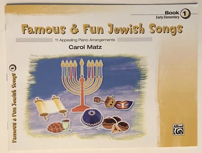 Libro de canciones judías famosas y divertidas 1 elemental 11 atractivos arreglos de piano Foto 1 de 3