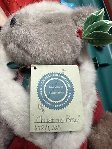 Oso de Navidad Boyds Bears raro firmado numerado vintage - Imagen 1 de 24