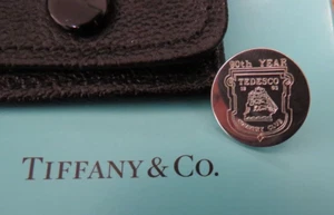 MARCADOR DE GOLF TIFFANY & CO ESTERLINA CON ESTUCHE DE CUERO AÑO 90 TEDESCO COUNTRY CLUB - Imagen 1 de 3