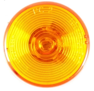 2.5" Inch Amber Round Sealed Side Marker Clearance Light - Truck/Trailer - Qty 1 - Picture 1 of 2
