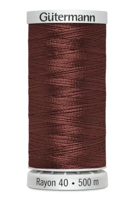 Gutermann Rayon 40 #1216 MEDIUM MAPLE, 500m Machine Embroidery Thread - Image 1 of 2