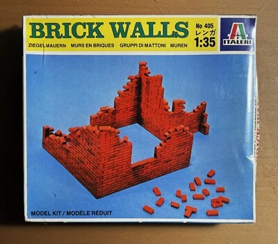 ITALERI 405 - BRICK WALLS MURO MATTONI - 1/35 PLASTIC KIT SIGILLATO - Immagine 1 di 2