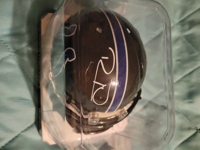 Minicasco autografiado por Robert Mathis Indianapolis Colts, certificado por la JSA Foto 1 de 4