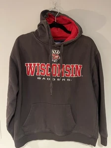 Sudadera con capucha Campus Heritage Wisconsin Badgers talla grande - Imagen 1 de 4