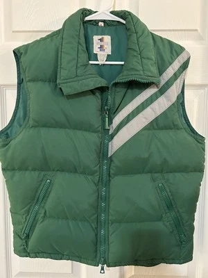 Chaleco acolchado vintage años 80 número 1 verde sol para hombre grande Hong Kong• Leer Foto 1 de 4