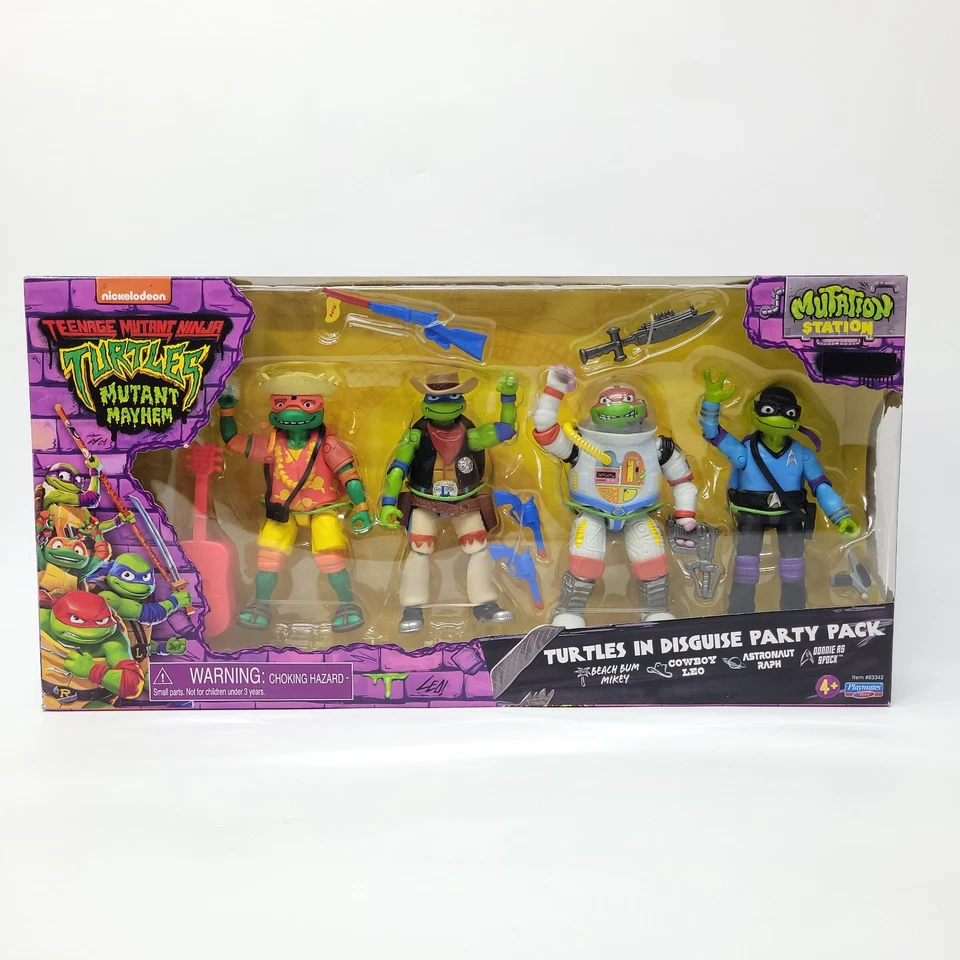Teenage Mutant Ninja Turtles Mutant Mayhem - Paquete de fiesta Tortugas disfrazadas - NUEVO Foto 1 de 2