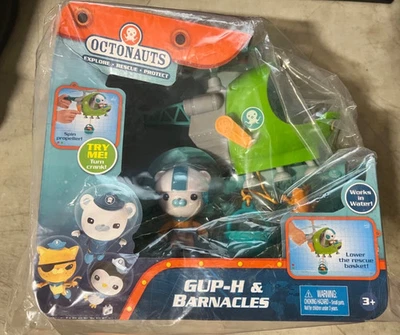 Octonauts Gup-H con helicóptero verde Capitán Barnacles y rana nuevo/sellado Foto 1 de 2