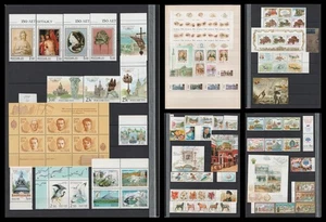 2002 Modern Russia Collection of Stamps Strips Souvenir Sheet on Stockbook Pages - Picture 1 of 6