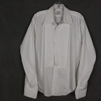 Camisa Esmoquin Vintage Arrow Para Hombres 15-34 Blanca Sanforizada Años 70 Ropa Formal Heritage Foto 1 de 4
