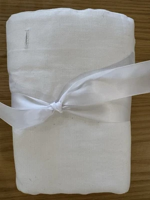 Pottery Barn Retreat Essential Cotton Shower Curtain White 72" Square - Image 1 of 3