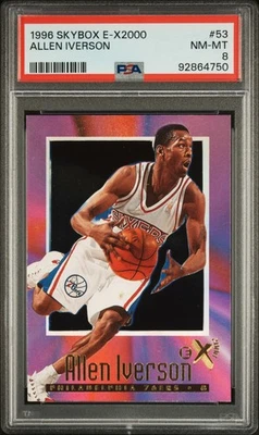 1996 Skybox E-X2000 #53 Allen Iverson PSA 8 - Изображение 1 из 2