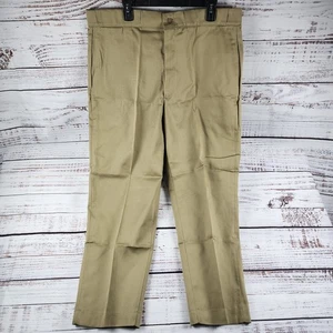 Vintage Big Yank Work-Mates Magic Twill Work Pants 40x29 Khaki USA Union Made - Picture 1 of 10