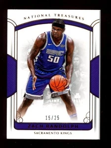 Panini National Treasures Bronze #90 2017-18 Zach Randolph #/25 - Imagen 1 de 3